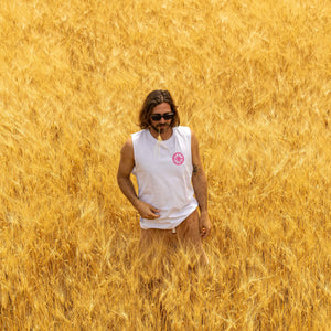 Fuchsia Nuovo Islander White Tank