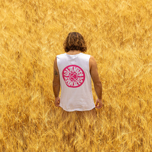 Fuchsia Nuovo Islander White Tank