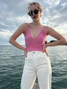 Pink knitting Top