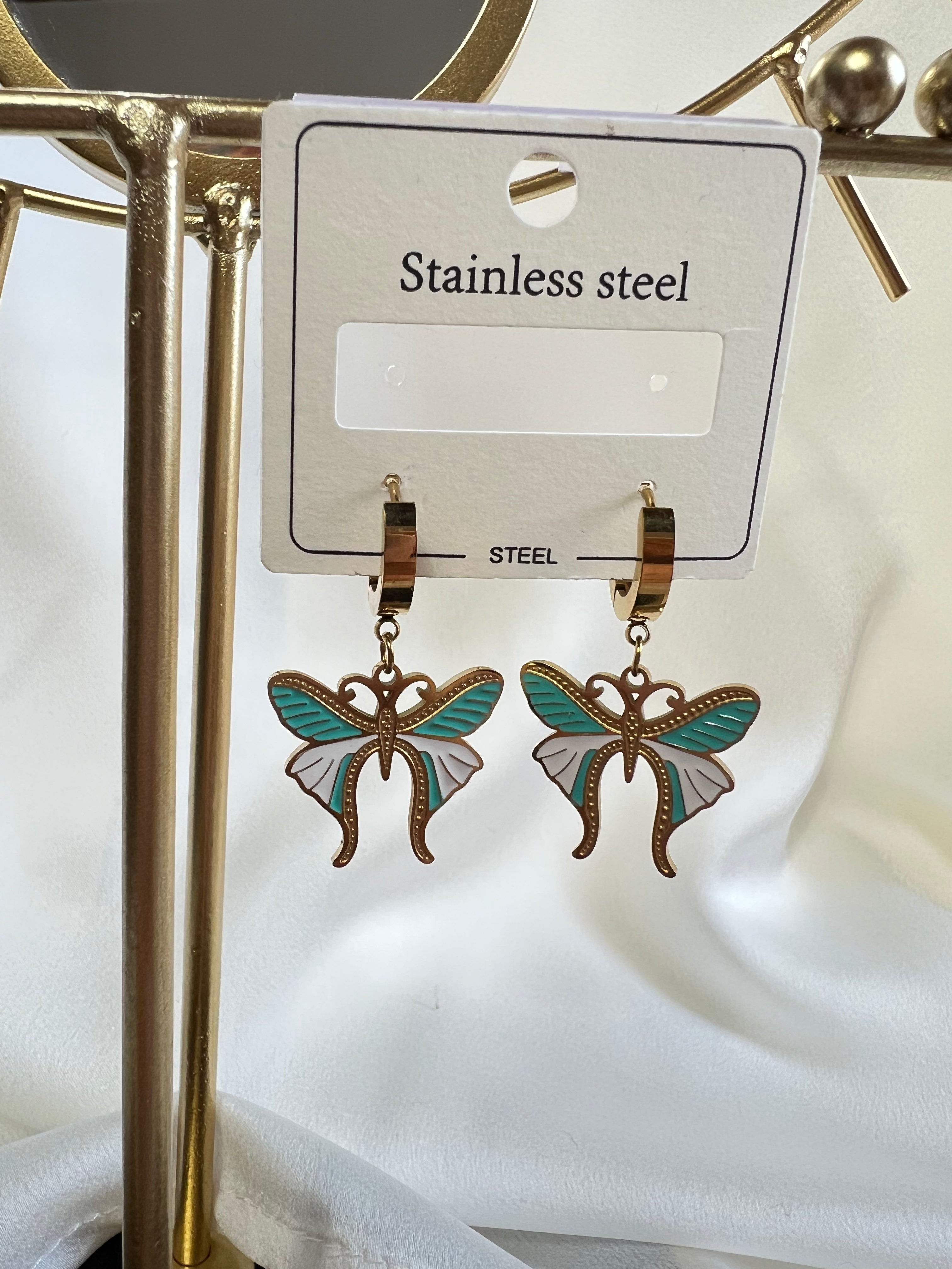 Butterfly Earrings in Gold