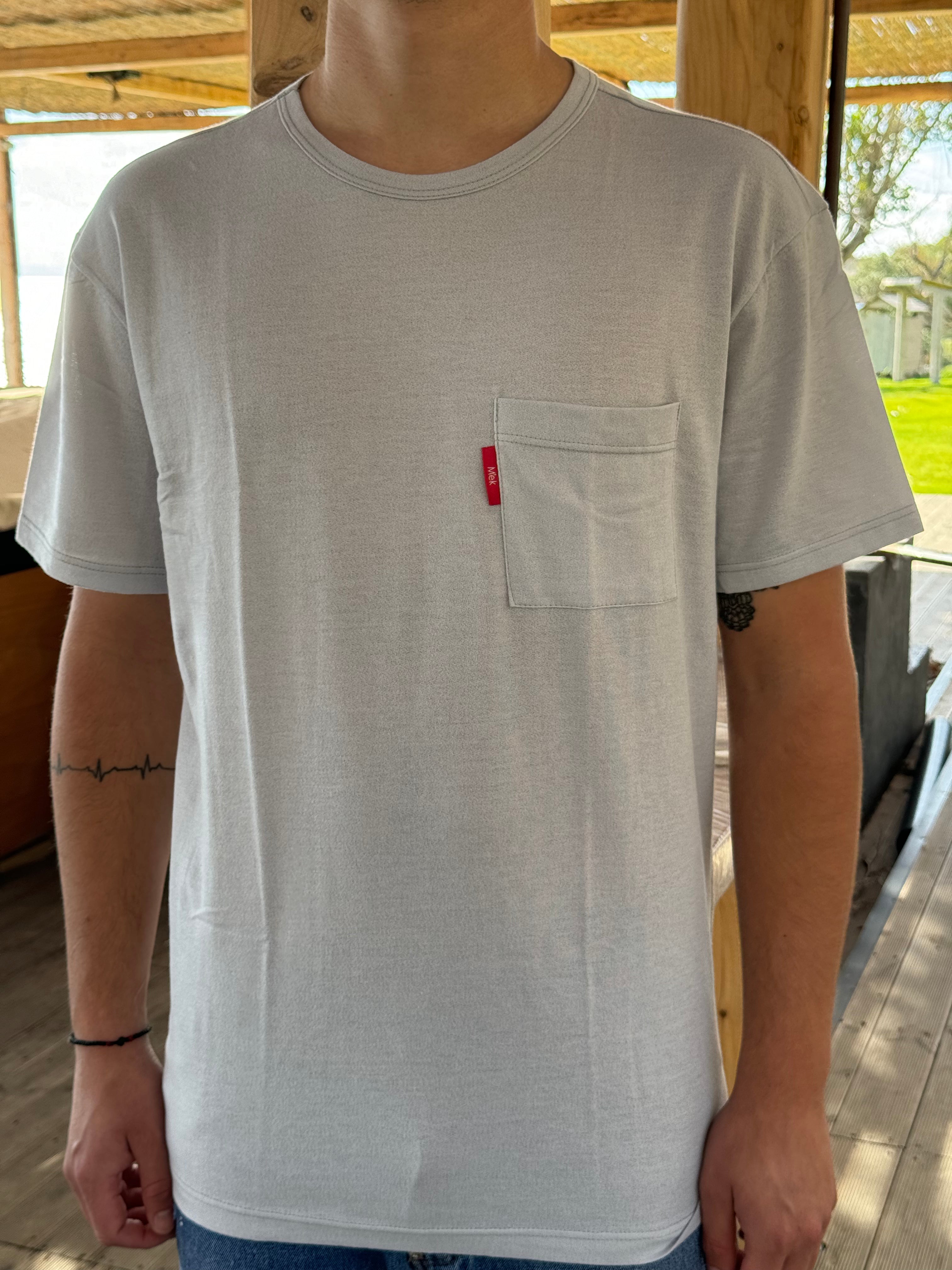 T-shirt Pocket Grey Mek