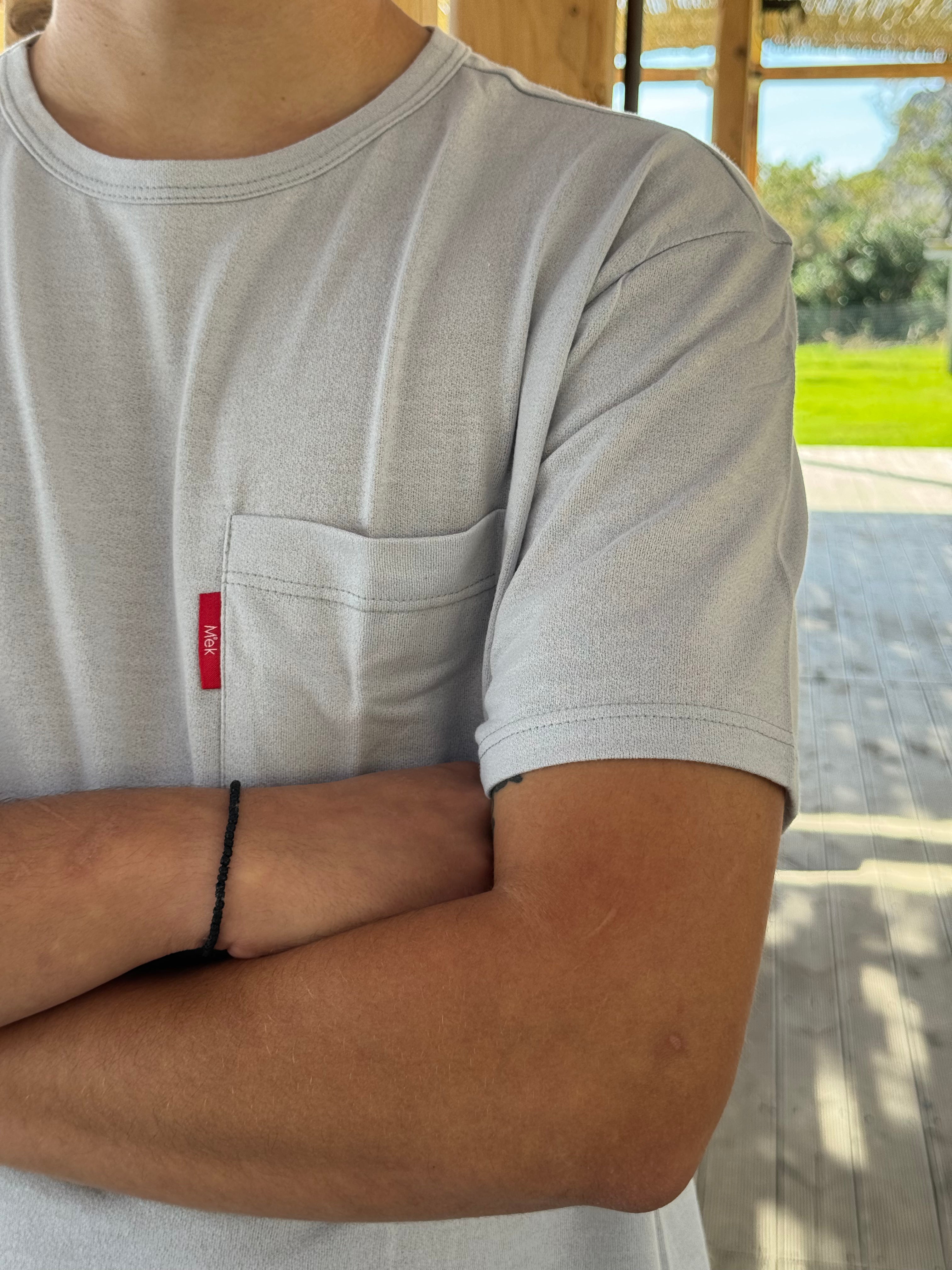 T-shirt Pocket Grey Mek