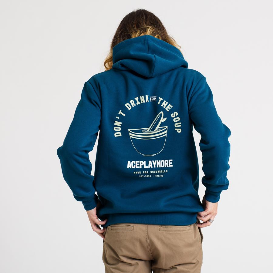 Hot Grapefruit Soup Navy Teal Hoodie