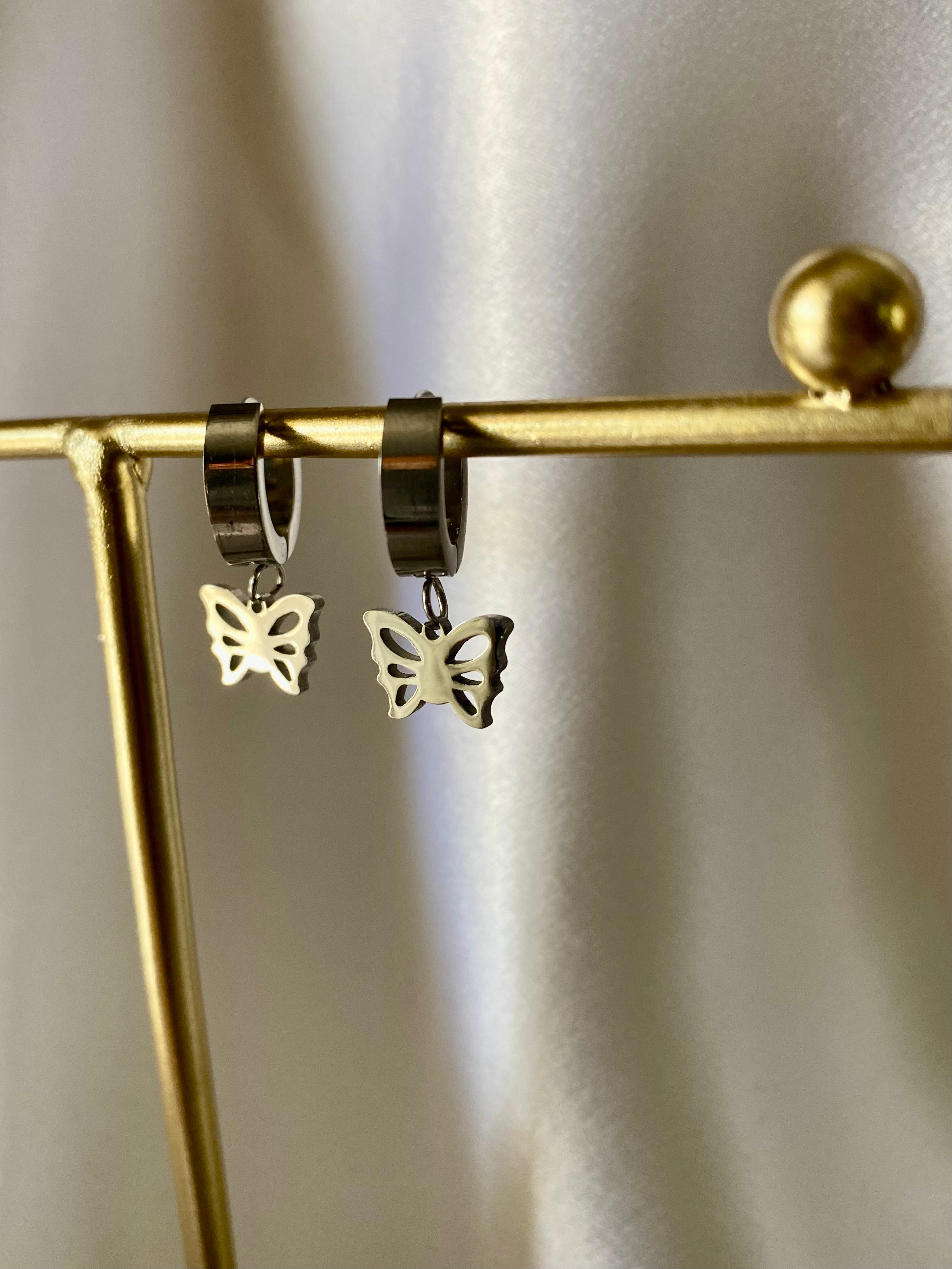 Butterfly Earrings in Silver